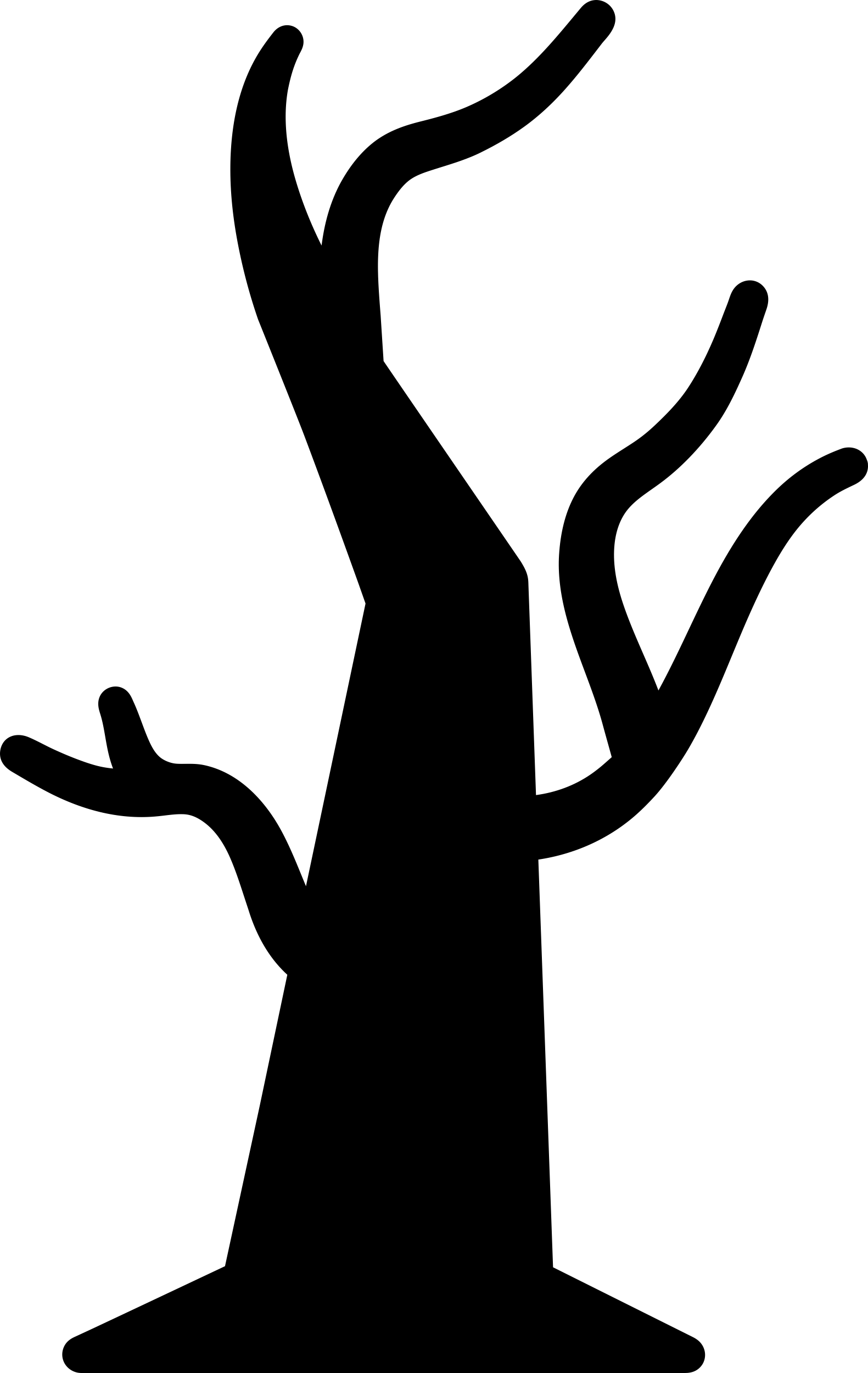 Halloween Dead Tree Stencil Svg Design File Free Vectors